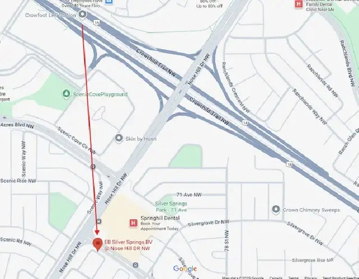 Perfect Location! CROWFOOT LRT Station –Students are welcome