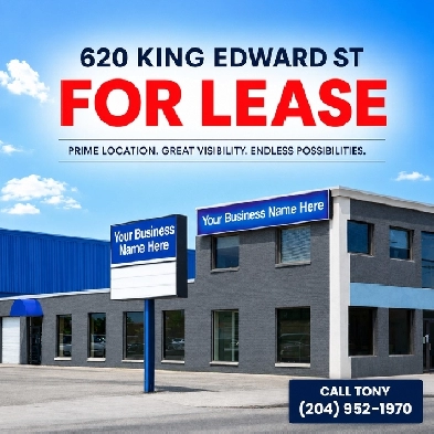 Building for Lease 6500 SF 620 King Edward Office RETAIL Space