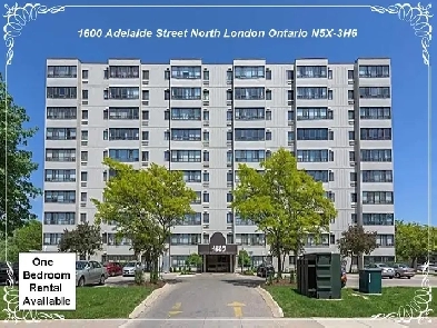 Bright Clean 1 Bedroom Apartment Available at 1600 Adelaide
