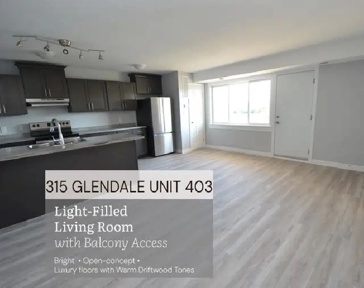 RENOED 2-BED w Balcony Avail August - 315 Glendale