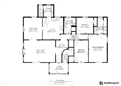 Newly renovated 3 bedroom, 2 bath main floor apartment