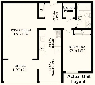 Clean, Comfortable 1 Bedroom Apartment – 1600 Adelaide London
