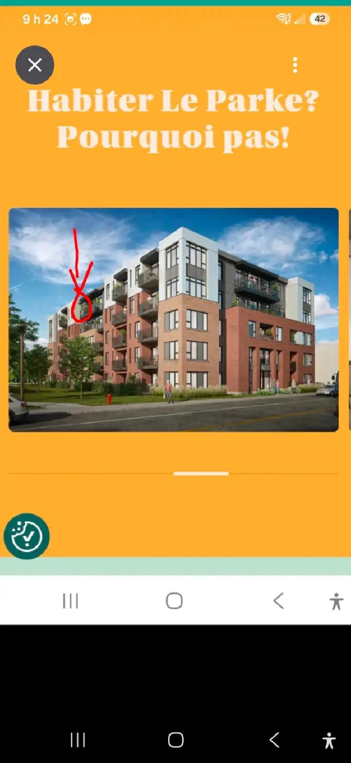 Condo 31/2 bord de la rivière St-Charles