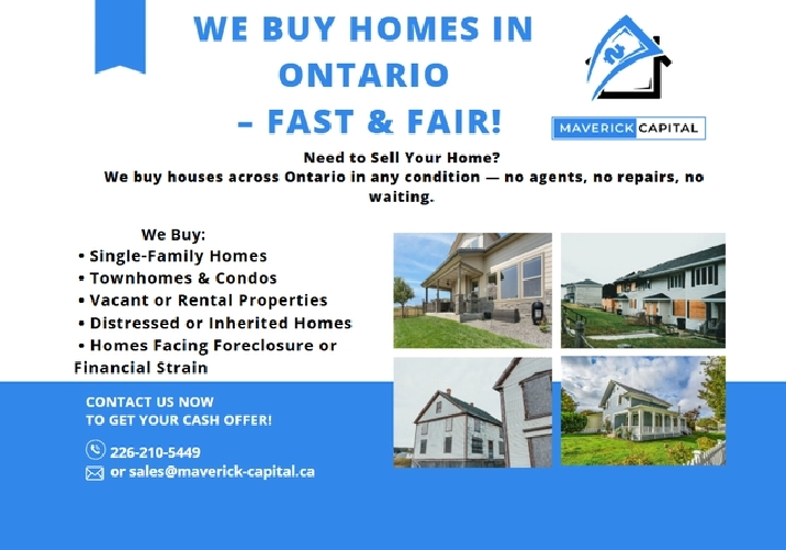 We buy homes in any condition—no repairs needed!