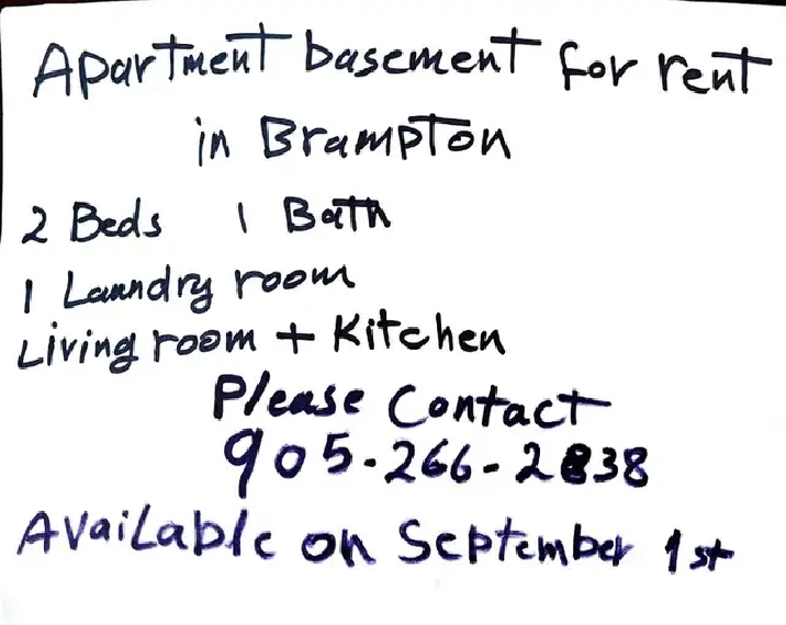 Apartment for rent in Brampton