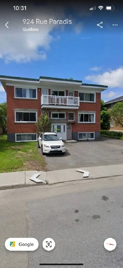 4 1/2 à loué secteur Université Laval Ste-Foy
