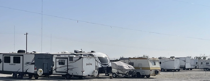 RV, cars, trucks, construction equipment Rental storage units