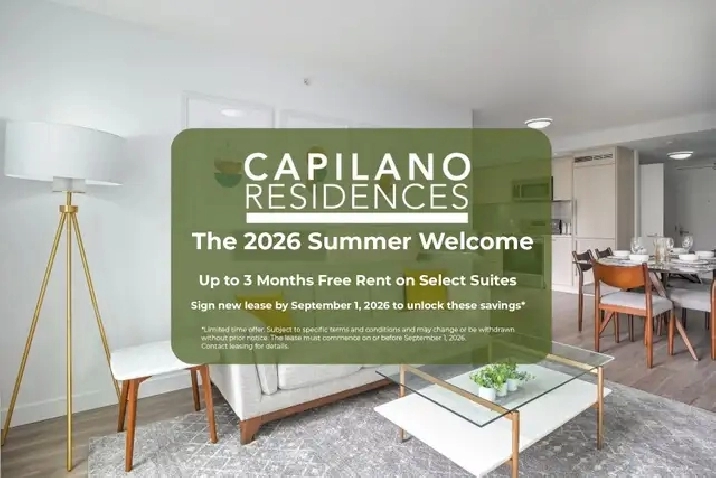 Special Offer Available Beautiful 2-BR Home in North Vancouver