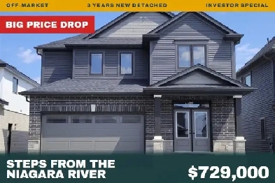 OFF MARKET MODERN DETACHED HOME IN NIAGARA FOR $729,000 DEAL!
