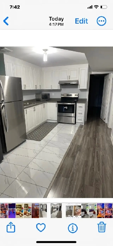 Walkout one bedroom  basement for rent