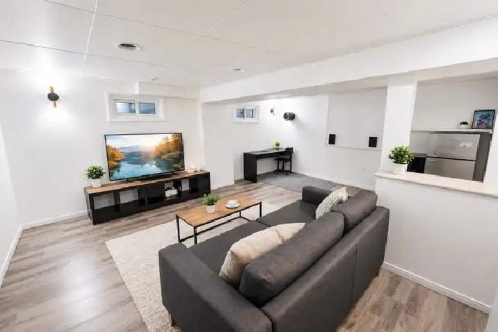 1 Bedroom Furnished Basement for rent