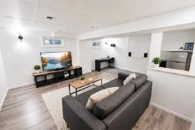 1 Bedroom Furnished Basement for rent