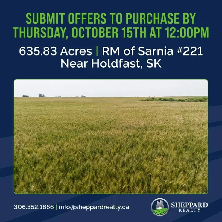 4 Quarters of Productive Grain Land | Near Holdfast, SK
