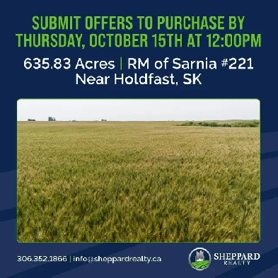 4 Quarters of Productive Grain Land | Near Holdfast, SK
