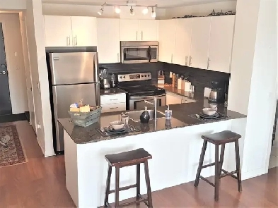 All Inclusive Furnished One Bedroom Suite with Walk-In Closet