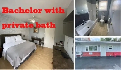 Clean & Quiet Bachelor · Separate Bath · All-Inclusive