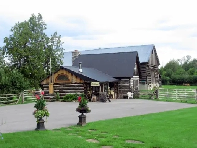 Commercial Storefront On Heritage Log Farm Setting