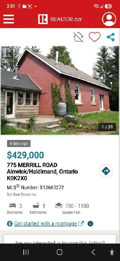 1890's One Room Brick Schoolhouse, Roseneath ON