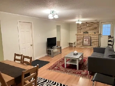 Sept 1 - Private Room in Furnished Basement w/ Parking for Rent