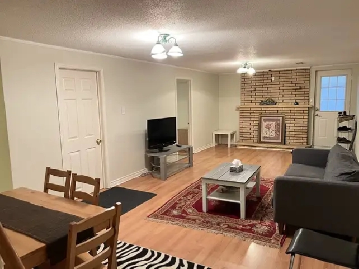 Sept 1 - Private Room in Furnished Basement w/ Parking for Rent