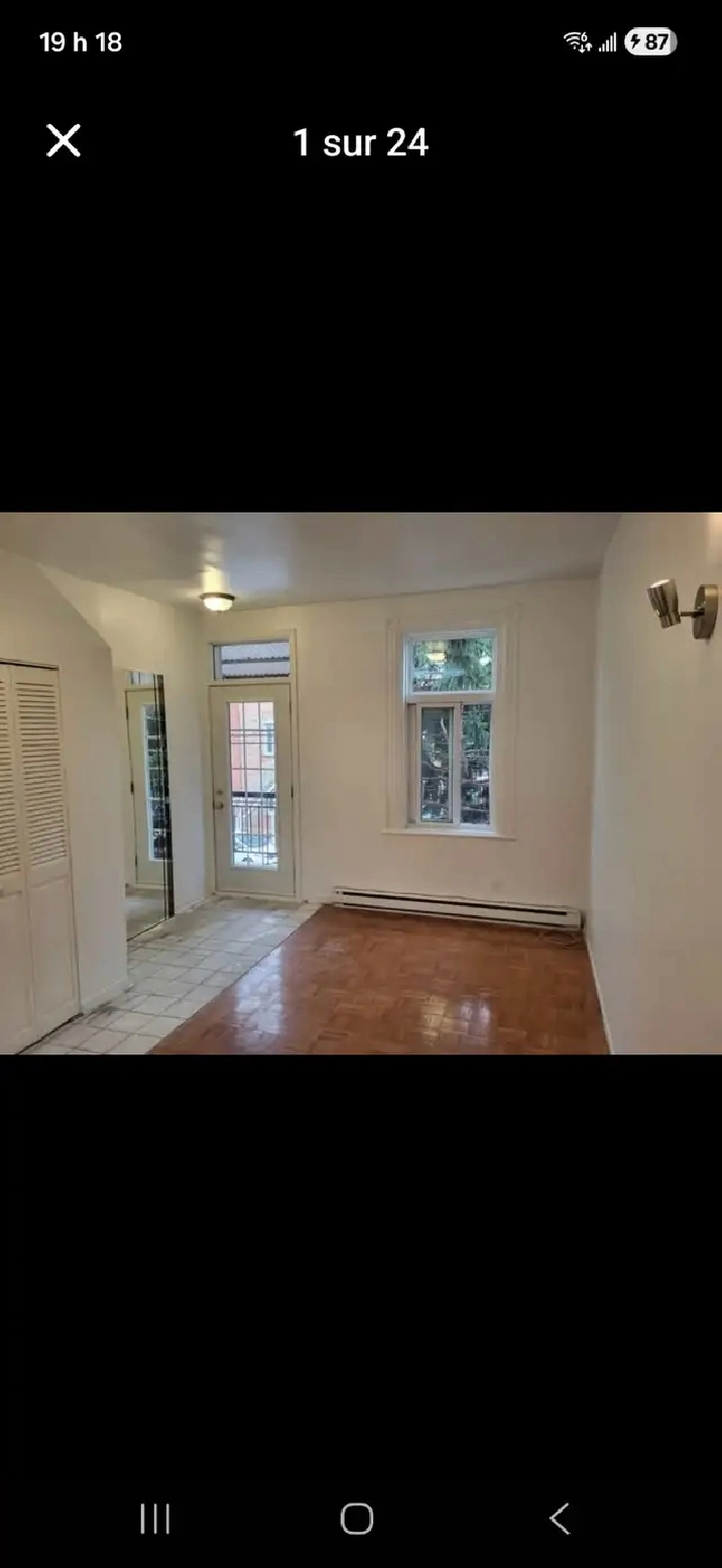 Beau 2 1/2 à louer,Verdun, à 5m du Métro De L'église, 995$/mois