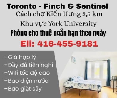 Toronto-Phòng cho thuê theo ngày