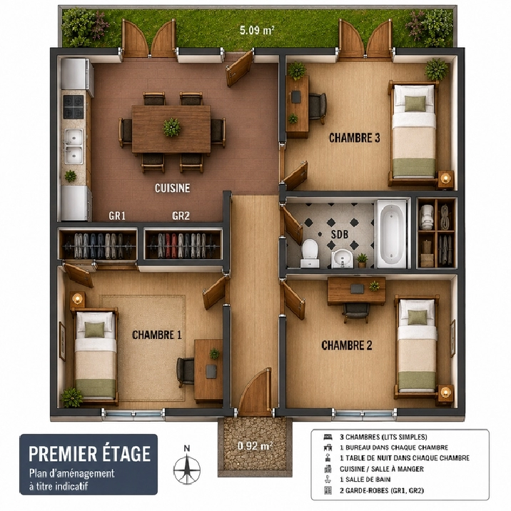 Chambre tout inclus (600$)  Métro Monk – Colocation étudiante