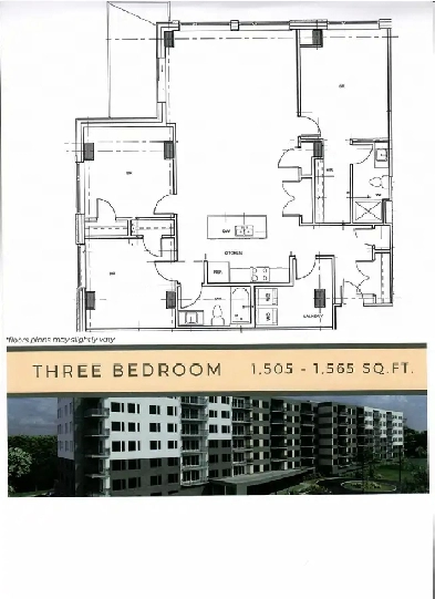 3 Bedroom Corner Unit available on Broad Street