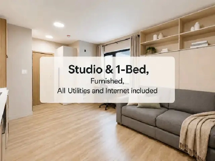 All inclusive studios and 1-bedroom close to Algonquin College