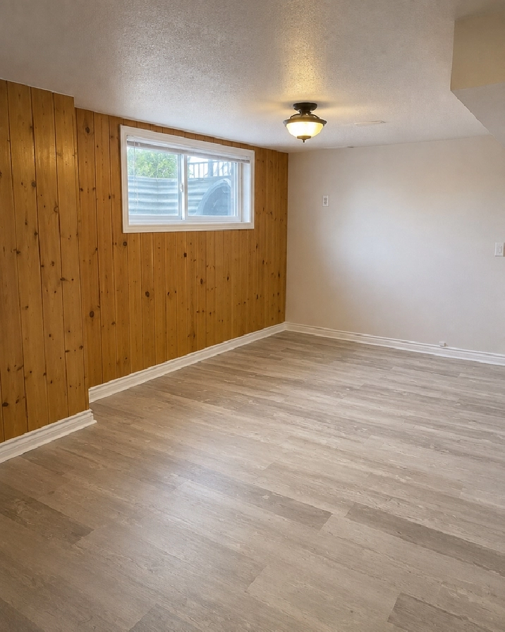 3 Bedroom, 2 bath basement for rent, Queen & McLaughlin ave