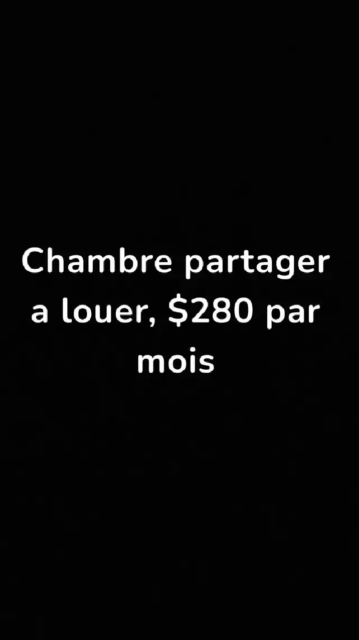 Chambre partager a louer.