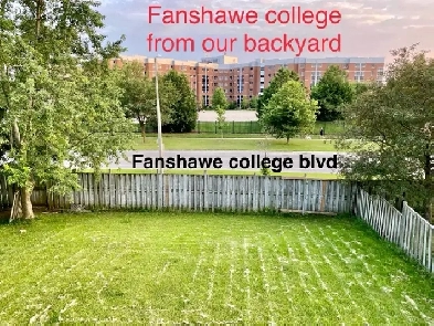 3min walk from Fanshawe college - 3private rooms