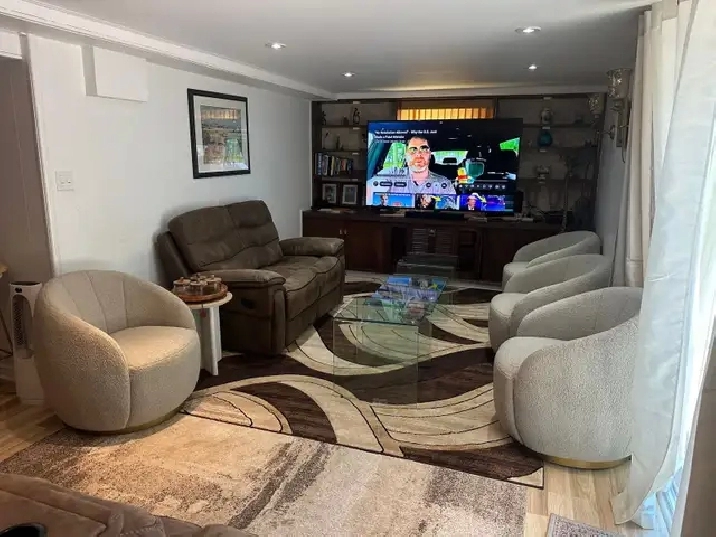 Furnished Walkout Basement $1,500 All-Inclusive in Etobicoke