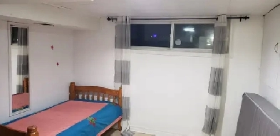 Girls room in a basement near Warden subway