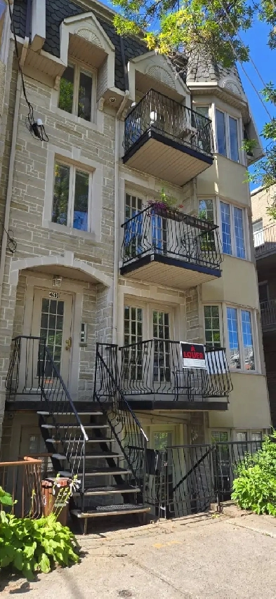 BEAU 4 1/2 A LOUER PLATEAU MONT-ROYAL- 5 min du métro Mont-Royal