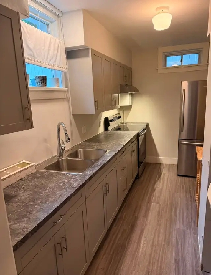 Southside furnished one bedroom basement suite.