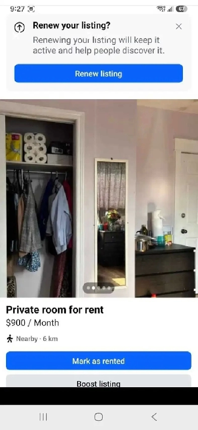 room for rent