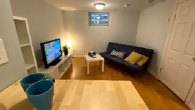 Furnished basement utilities included great location