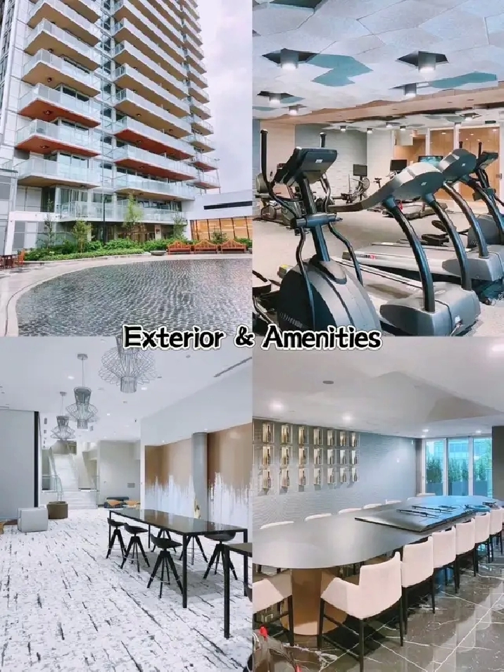 North York Luxury 2-bedroom Suite in a 4 room Condo for Rent