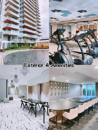 North York Luxury 2-bedroom Suite in a 4 room Condo for Rent