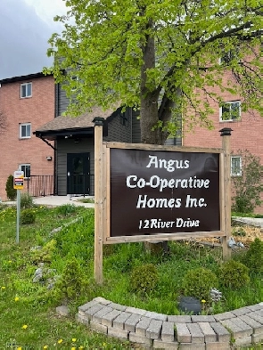 2 bedroom lower level apt at Angus Co-operative Homes