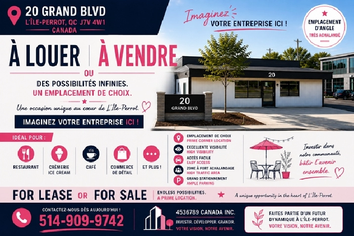 Prime Commercial Property For Lease or For Sale