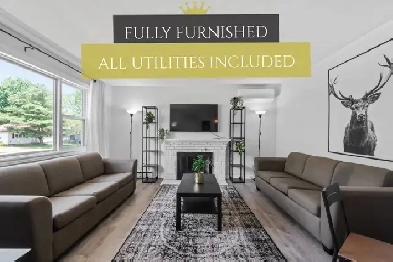 3 BEDROOMS - FULLY FURNISHED ALL UTILITIES INCLUDED