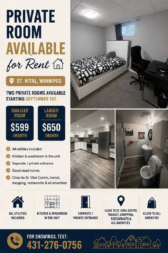 private room for rent