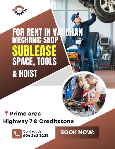 Mechanic Shop Sublease or Mechanic with own clientele