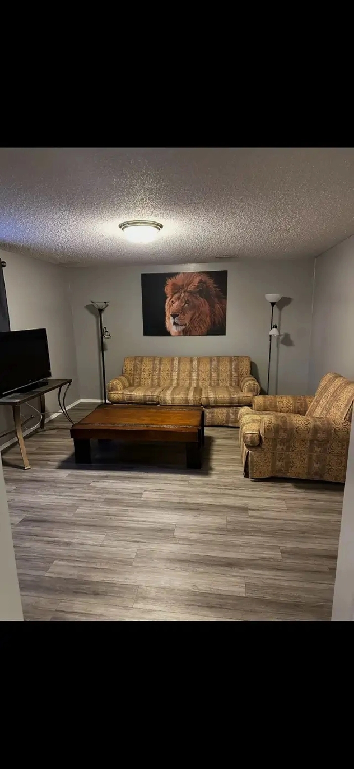 Fully furnished 2 bedroom half duplex for rent (utilities incl)