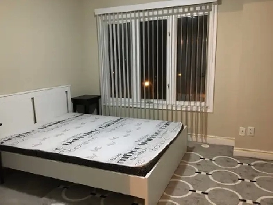 Large Furnished Master Bedroom with Private Ensuite Washroom