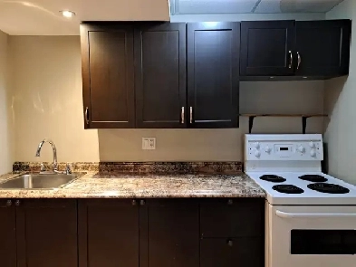 ALL INCLUSIVE 1 bdrm bsmt apt, West end, in-suite laundry
