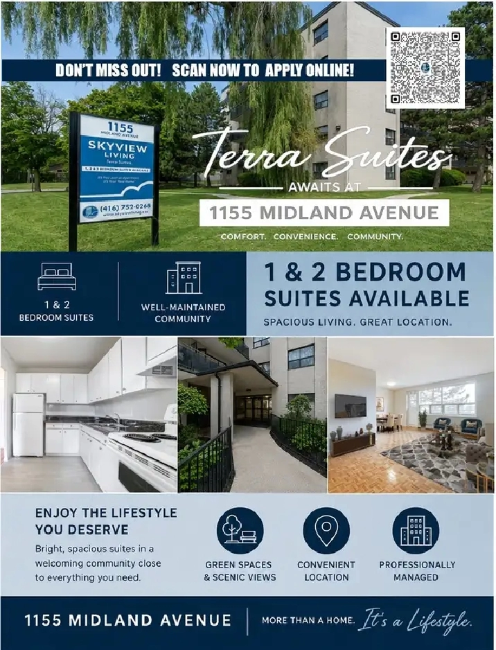 LARGE 2 BEDROOMS AVAILABLE NOW! INDOOR PARKING