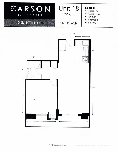 November 1st - One bedroom Apt starting at $1699   Hydro